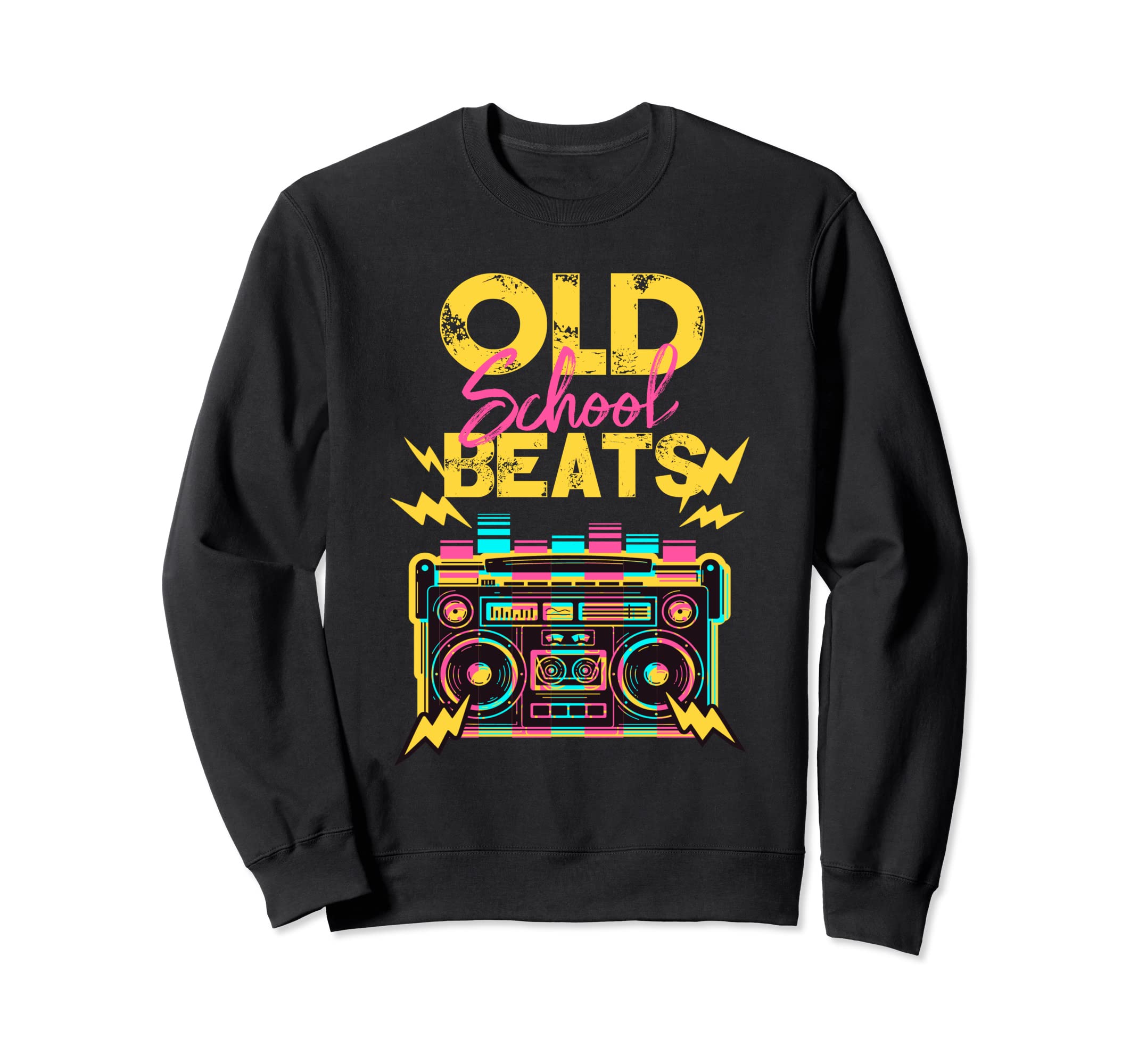 Ghetto Blaster Boombox 80S Hip Sweatshirt - Aesthetic Graphic for Adults - T-Shirt, Sweatshirt, Hoodie