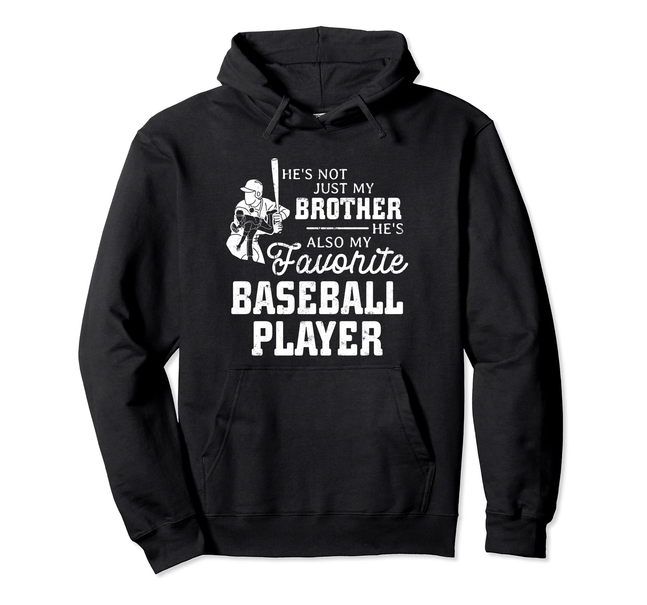 Favorite Baseball Player Brother Family Hoodie - Minimalist Print Unisex - T-Shirt, Sweatshirt, Hoodie