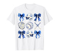 Baseball Coquette Bow Baseball Mama T-Shirt - Graphic Print Unisex - T-Shirt, Sweatshirt, Hoodie