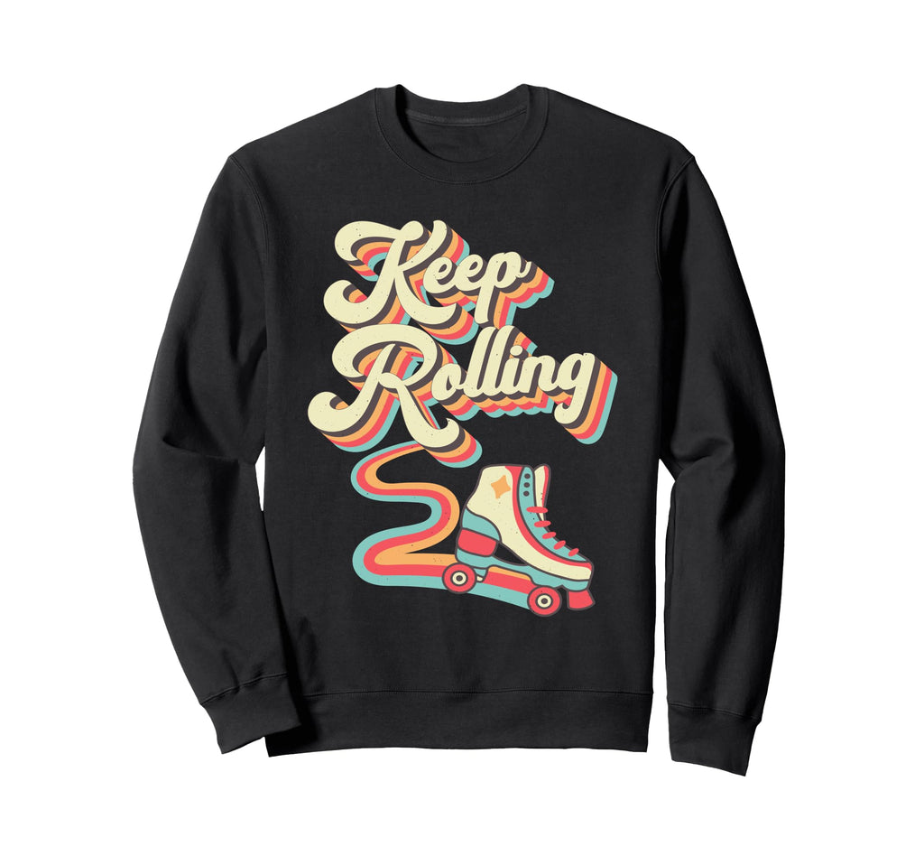 Roller Skating Skate 1970S Sweatshirt - Fun Novelty Design Unisex - T-Shirt, Sweatshirt, Hoodie