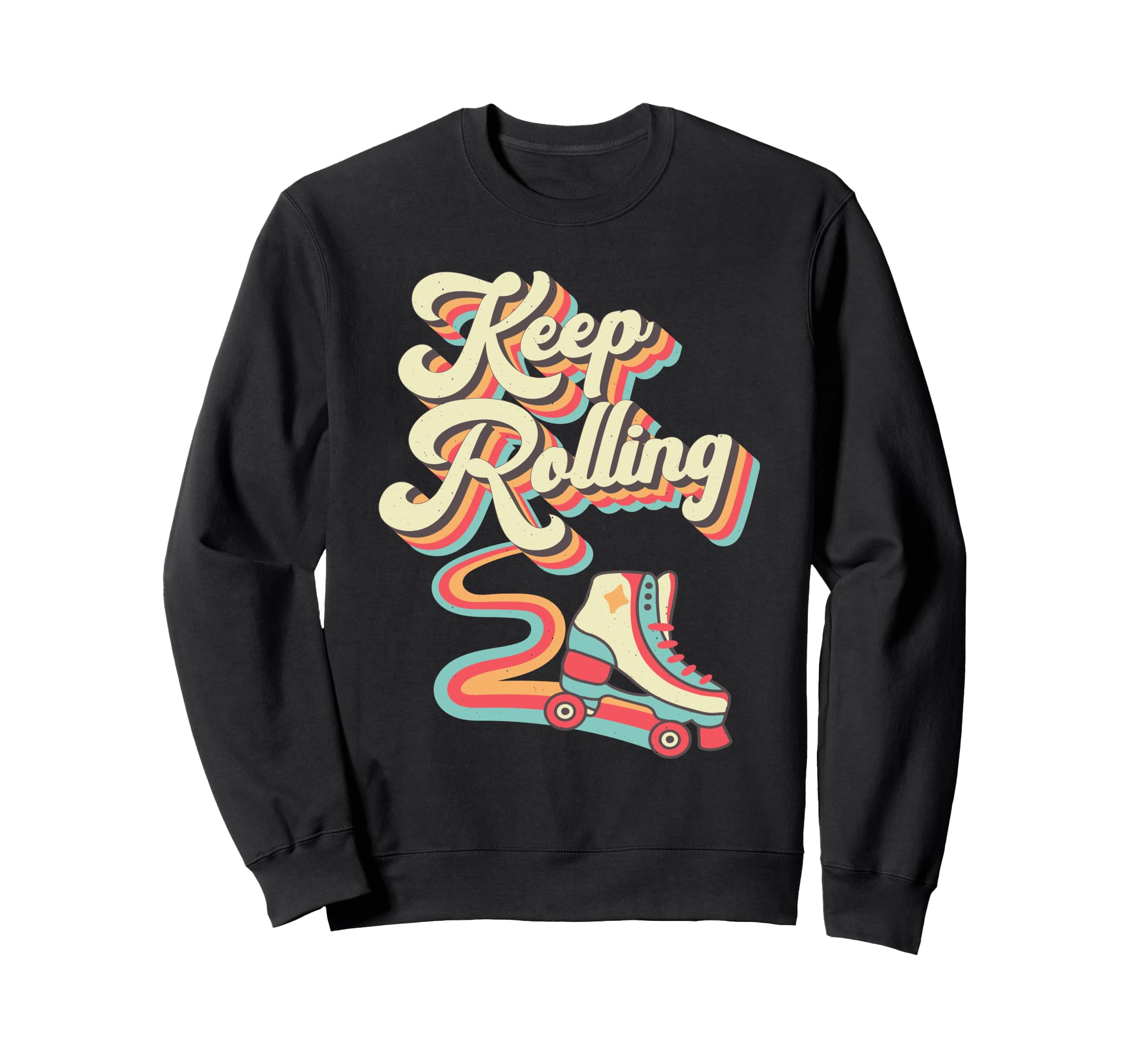 Roller Skating Skate 1970S Sweatshirt - Fun Novelty Design Unisex - T-Shirt, Sweatshirt, Hoodie