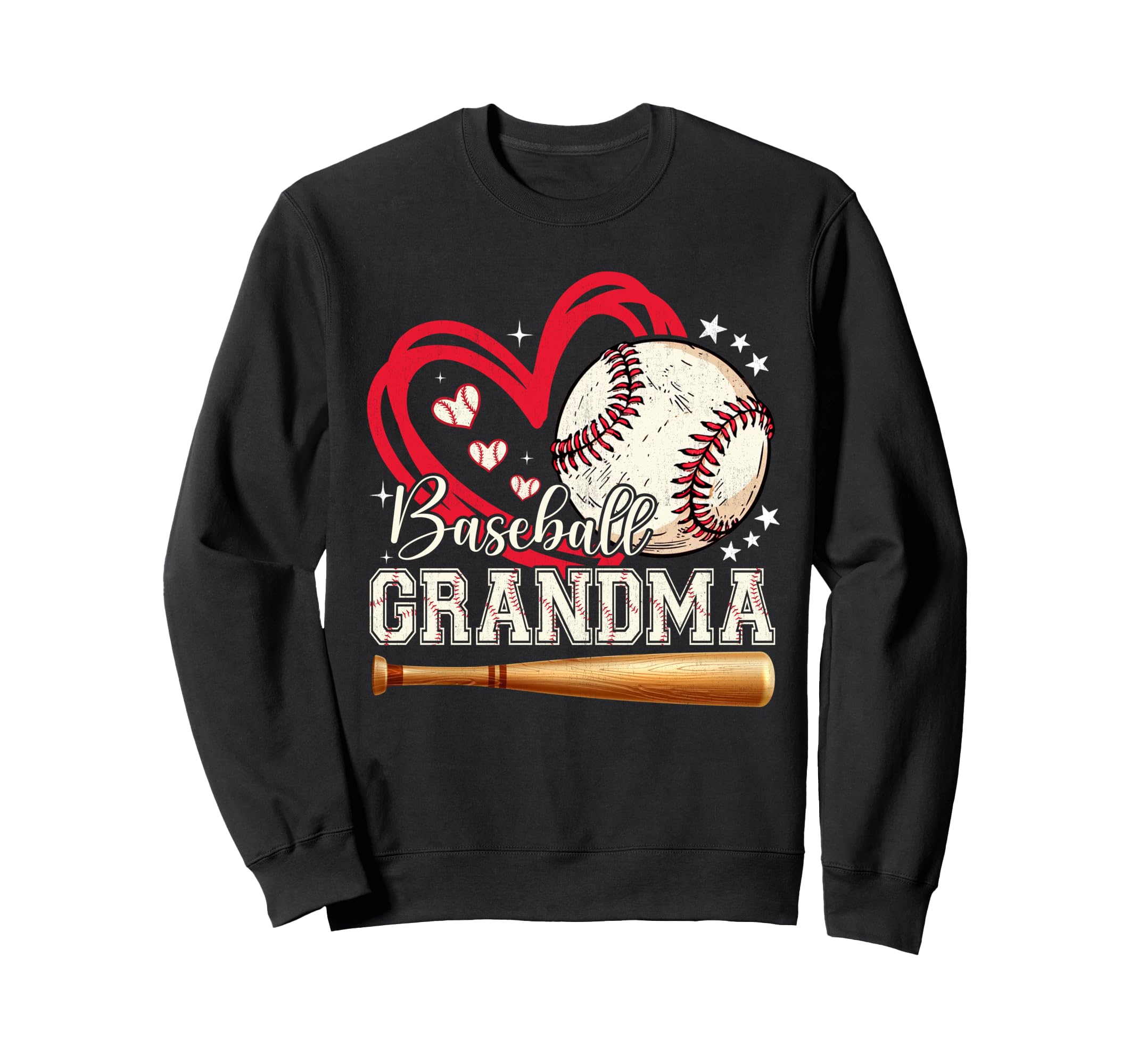 Baseball Grandma Family Matching Sweatshirt - Custom Art Print for Adults - T-Shirt, Sweatshirt, Hoodie