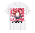 Baseball Mom Baseball Mama Mothers T-Shirt - Aesthetic Graphic for Adults - T-Shirt, Sweatshirt, Hoodie