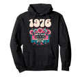 1976 Birthday Flowers 50Th Birthday Hoodie - Minimalist Print for Adults - T-Shirt, Sweatshirt, Hoodie