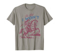 Hell I Wont Western Rodeo Cowboy Gift T-Shirt - Custom Art Print Unisex - T-Shirt, Sweatshirt, Hoodie