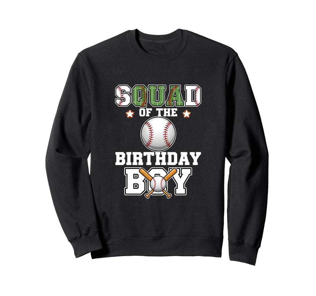 Squad Birthday Matching Baseball Party Sweatshirt - Trendy Graphic Unisex - T-Shirt, Sweatshirt, Hoodie