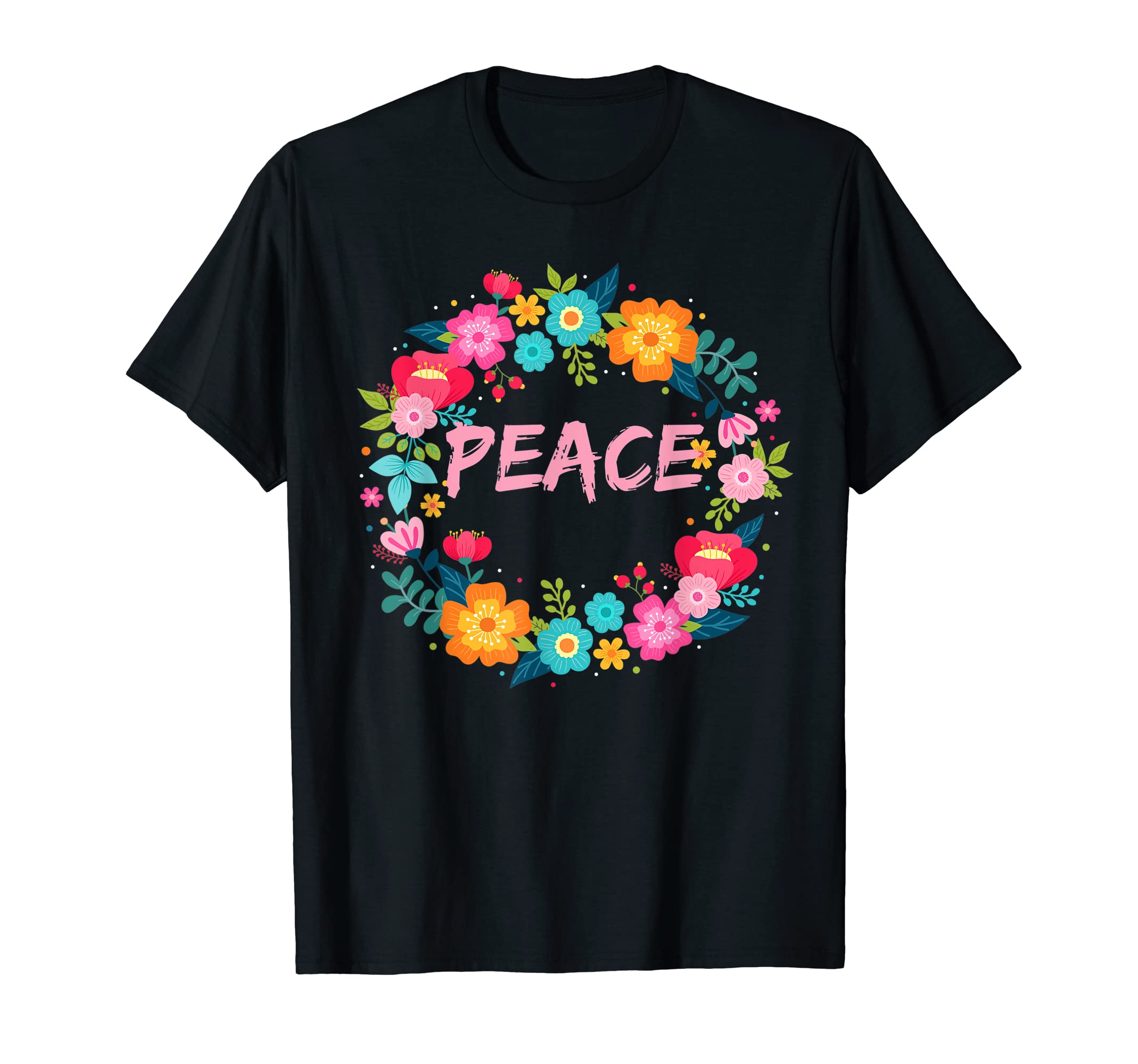 Peace Love Hippie Costume Tie Die 60S 70S T-Shirt - Custom Art Print Unisex - T-Shirt, Sweatshirt, Hoodie