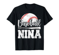 Baseball Nina Baseball Player Game Day T-Shirt - Trendy Graphic Unisex - T-Shirt, Sweatshirt, Hoodie