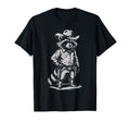 Racoon Trash Panda Cowboy Western T-Shirt - Custom Art Print for Adults - T-Shirt, Sweatshirt, Hoodie