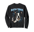 Boston Terrier 90S Heavy Metal Dog Sweatshirt - Streetwear Style Men Women - T-Shirt, Sweatshirt, Hoodie
