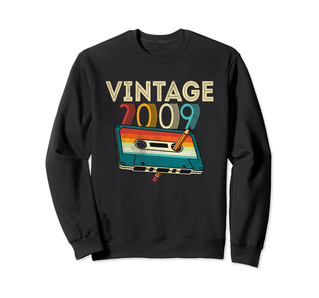 16 Year Old Gifts 2009 Cassette Tape Sweatshirt - Graphic Print for Adults - T-Shirt, Sweatshirt, Hoodie