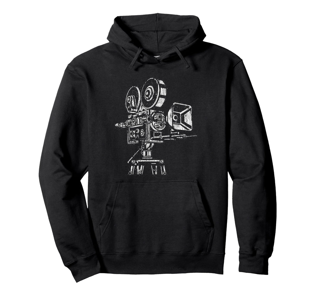 Film Lover 35Mm 70Mm Movie Camera Hoodie - Minimalist Print Men Women - T-Shirt, Sweatshirt, Hoodie