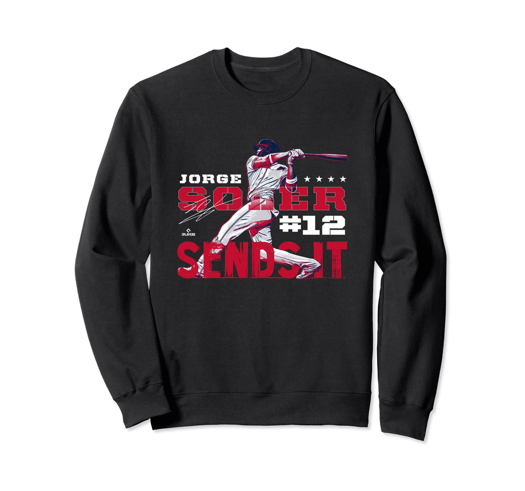 Jorge Soler Sends It Mlbpa Atlanta Sweatshirt - Custom Art Print Men Women - T-Shirt, Sweatshirt, Hoodie