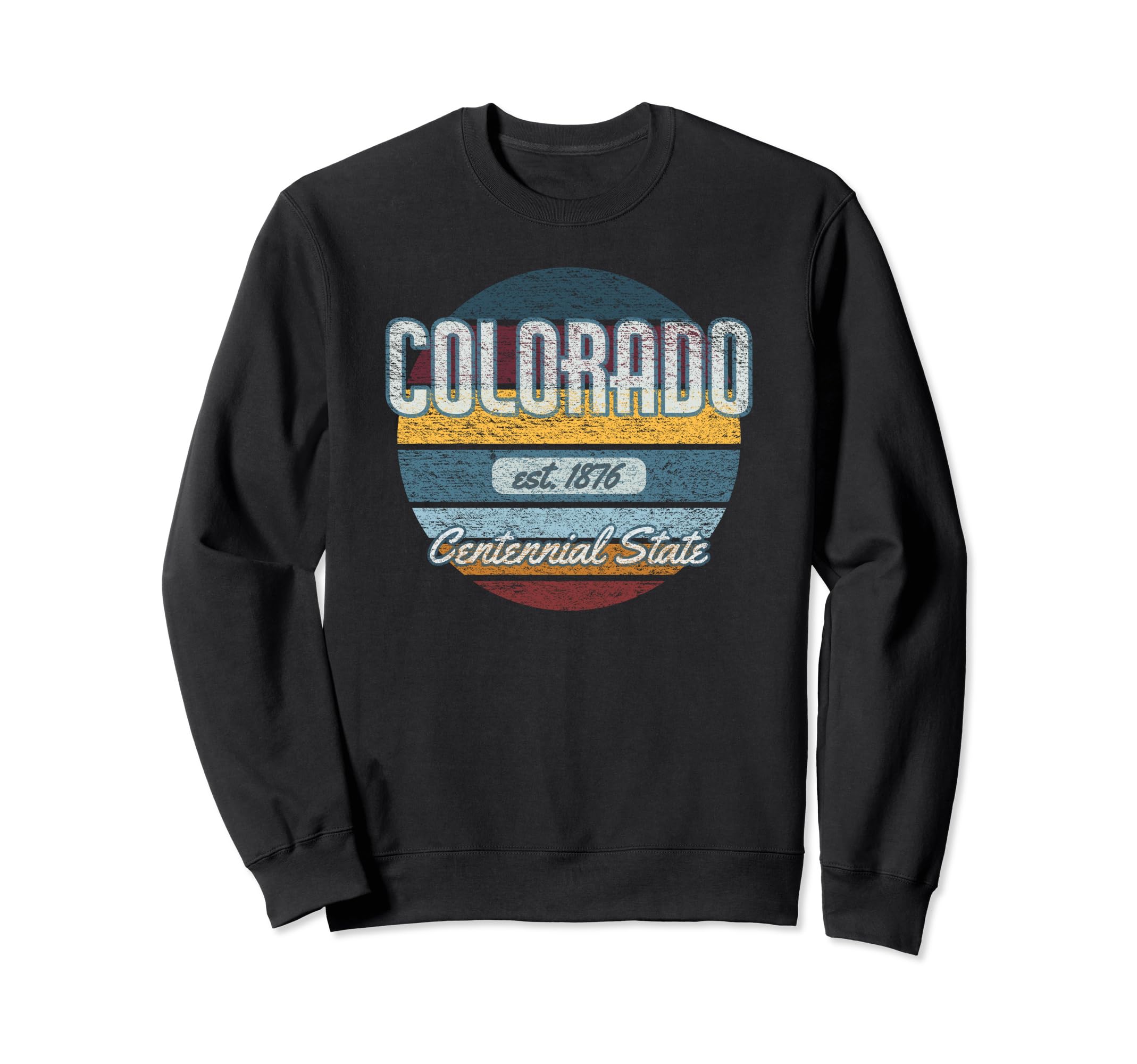 Colorado Distressed Outdoors Sweatshirt - Fun Novelty Design for Adults - T-Shirt, Sweatshirt, Hoodie