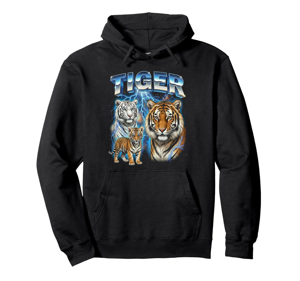 Tiger 80S Funny Tiger Lover 90S Hoodie - Minimalist Print Men Women - T-Shirt, Sweatshirt, Hoodie