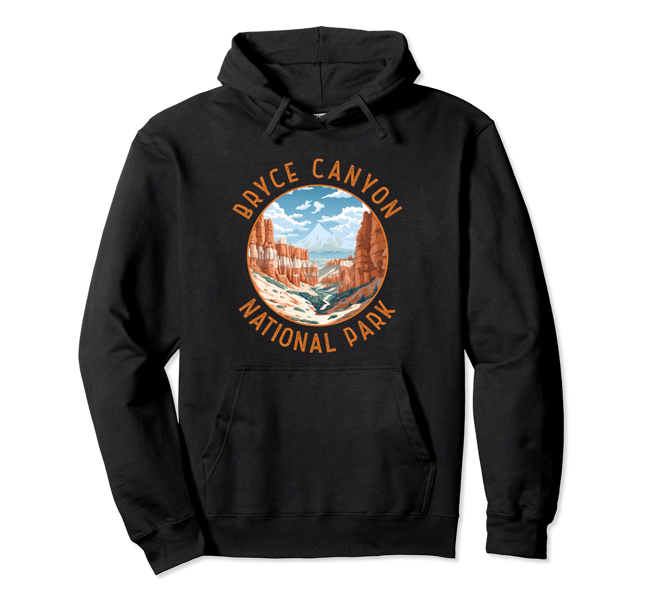 Bryce Canyon National Park Illustration Hoodie - Aesthetic Graphic Unisex - T-Shirt, Sweatshirt, Hoodie