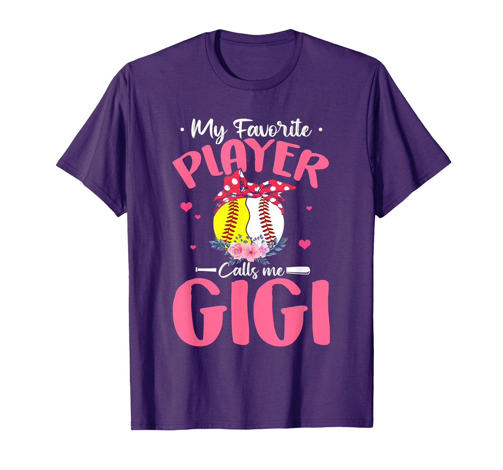 My Favorite Player Calls Me Gigi T-Shirt - Fun Novelty Design for Adults - T-Shirt, Sweatshirt, Hoodie