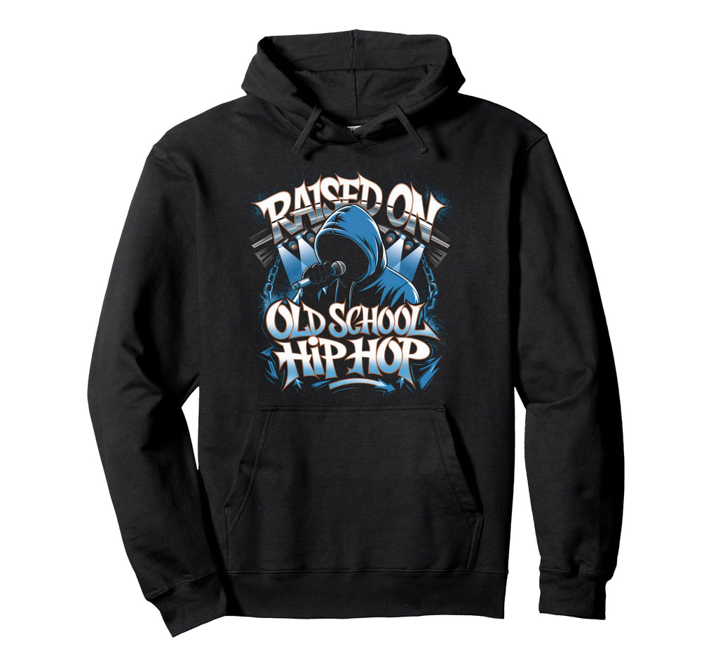 Raised Old School Hip Hop Cassette Graffiti Hoodie - Trendy Graphic Unisex - T-Shirt, Sweatshirt, Hoodie