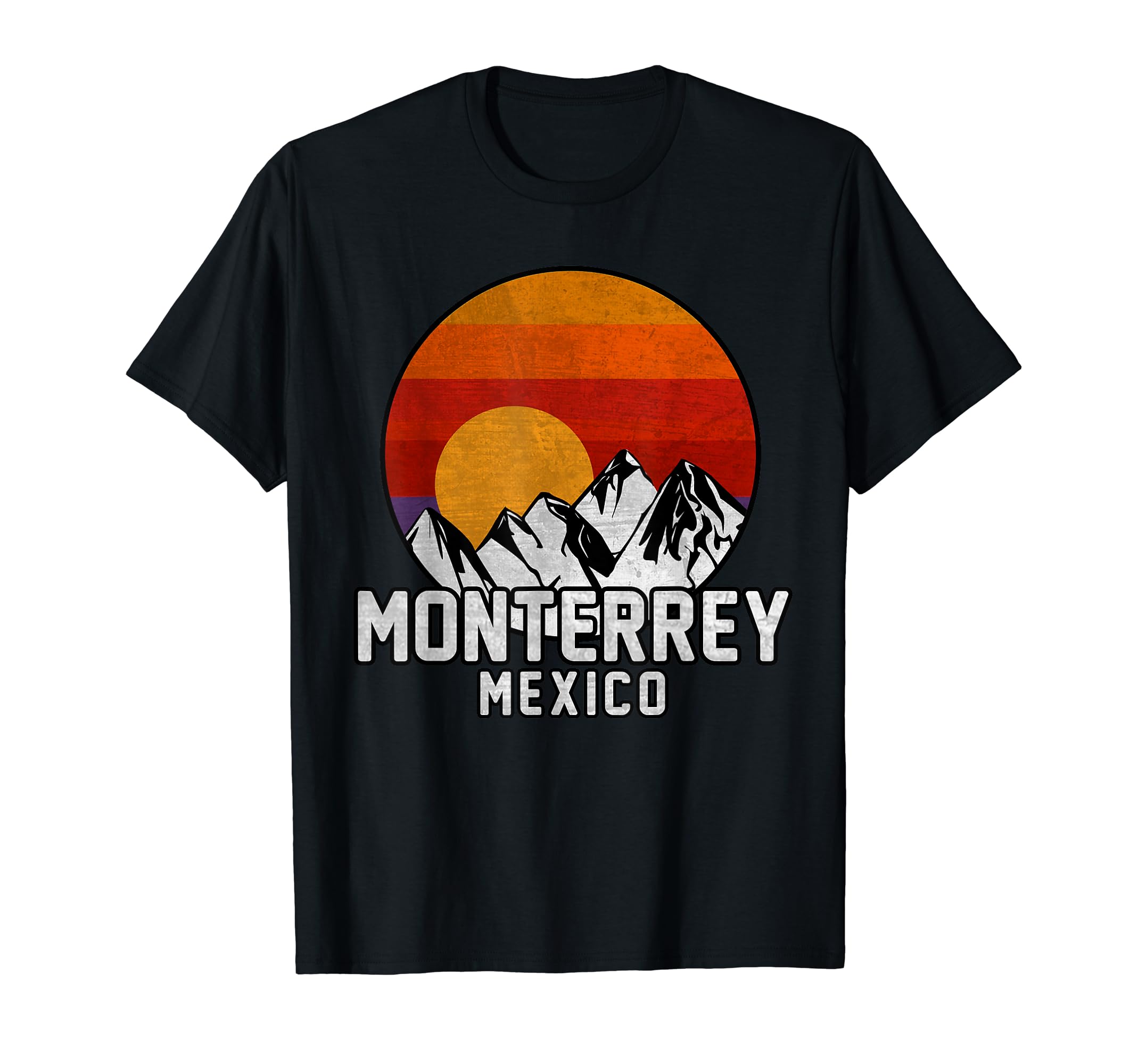 Monterrey Mexico Mountain Sunset T-Shirt - Novelty Apparel Unisex - T-Shirt, Sweatshirt, Hoodie