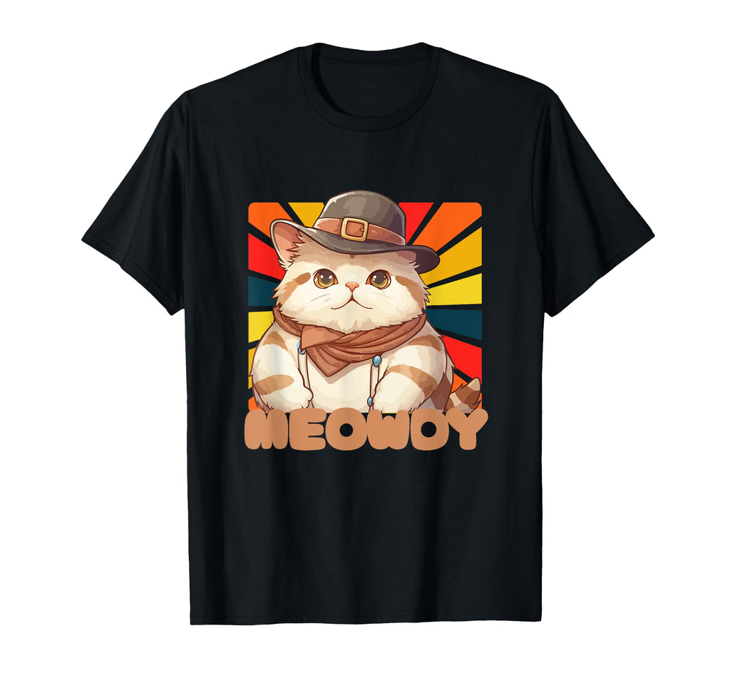 Meowdy Funny Country Music Cat Cowboy T-Shirt - Unique Graphic Men Women - T-Shirt, Sweatshirt, Hoodie