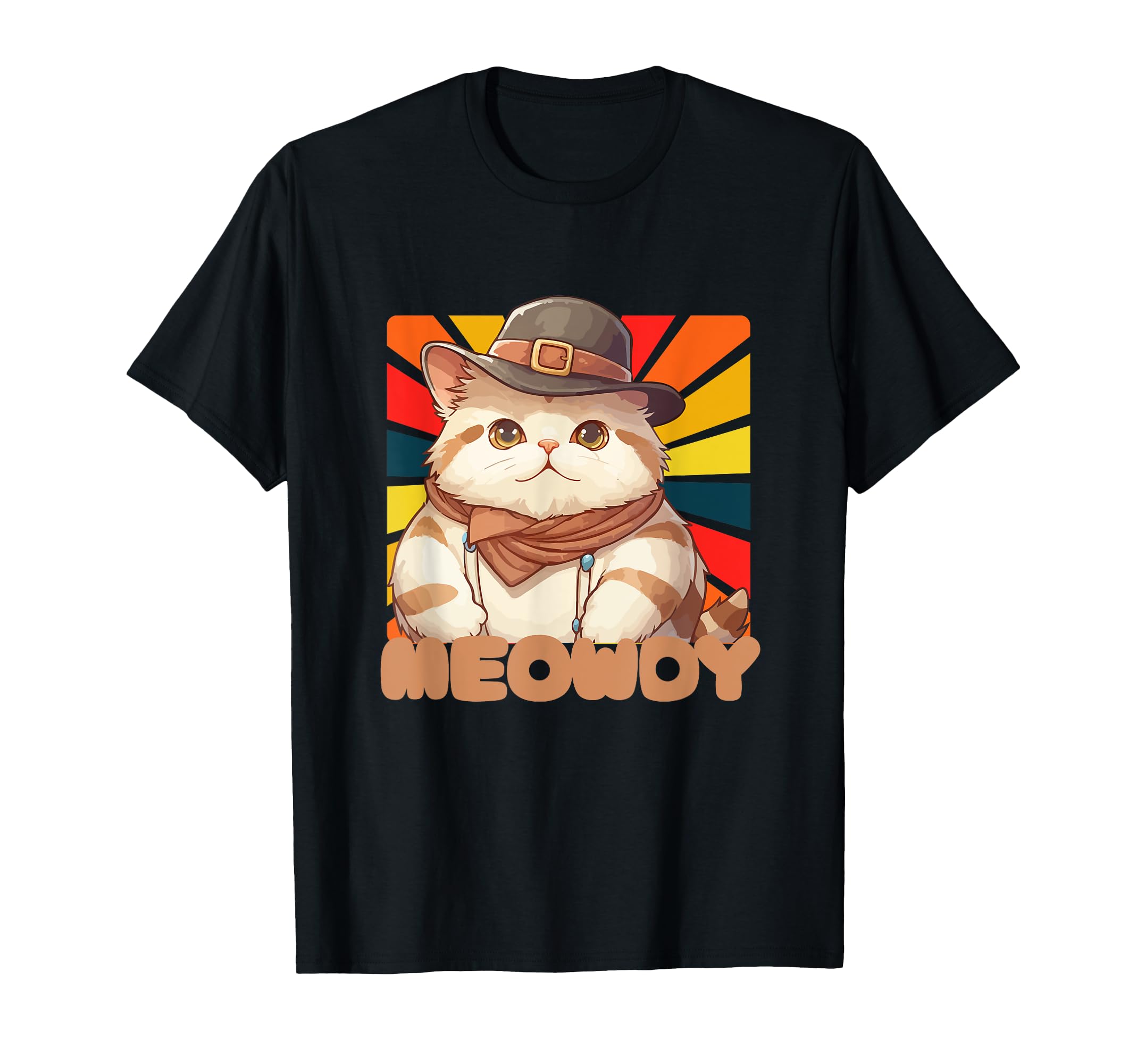 Meowdy Funny Country Music Cat Cowboy T-Shirt - Unique Graphic Men Women - T-Shirt, Sweatshirt, Hoodie