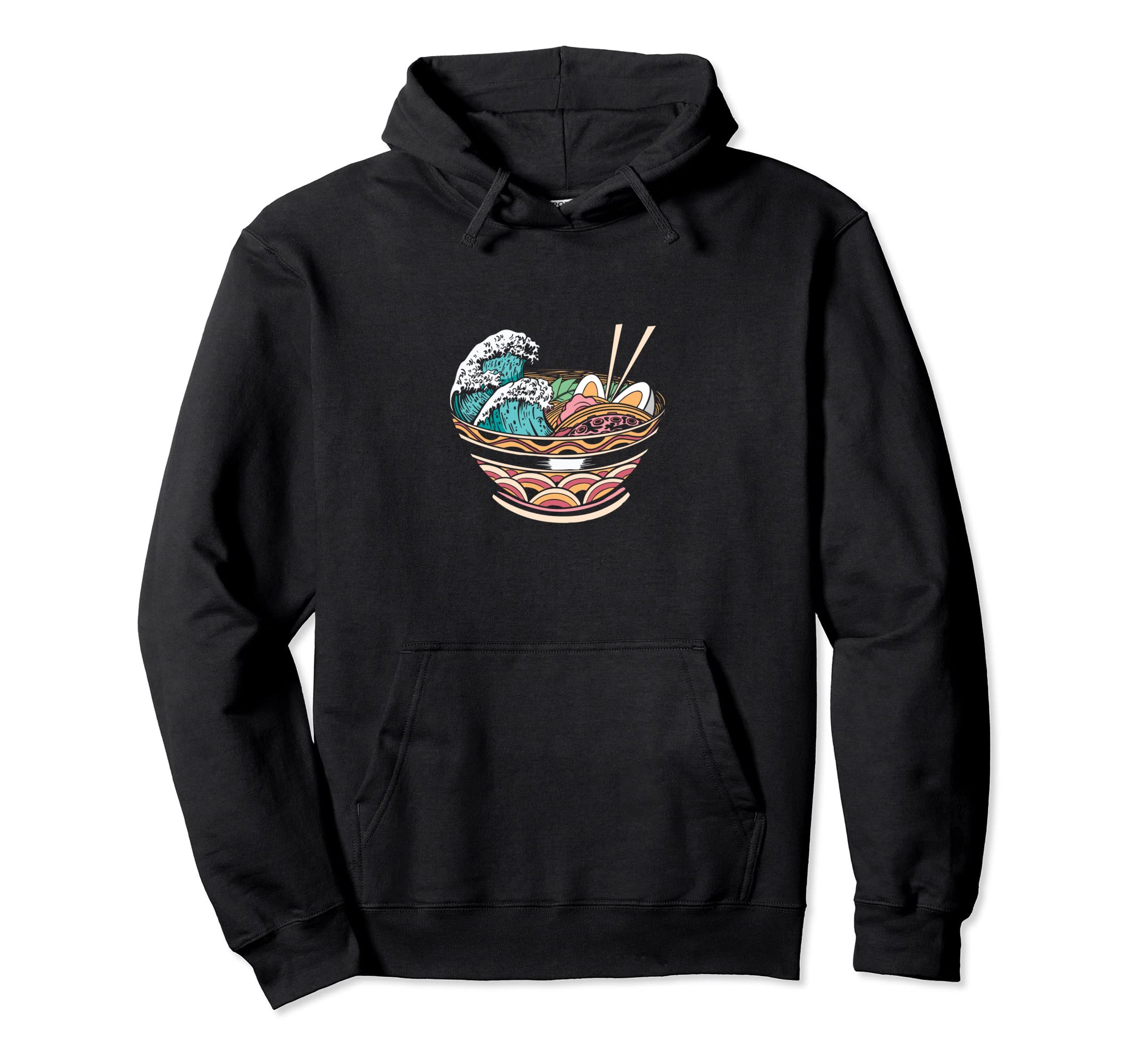 Great Ramen Wave Japanese Japanese Hoodie - Unique Graphic Men Women - T-Shirt, Sweatshirt, Hoodie