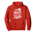 My Heart Is That Field Baseball Mom Hoodie - Graphic Print for Adults - T-Shirt, Sweatshirt, Hoodie