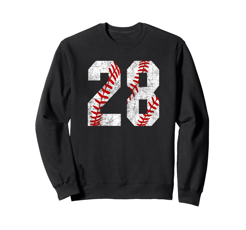 Baseball Mom 28 Jersey Baseball Sweatshirt - Fun Novelty Design Unisex - T-Shirt, Sweatshirt, Hoodie
