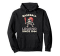 Born 1964 Player Team Sport Baseball Hoodie - Graphic Print Unisex - T-Shirt, Sweatshirt, Hoodie