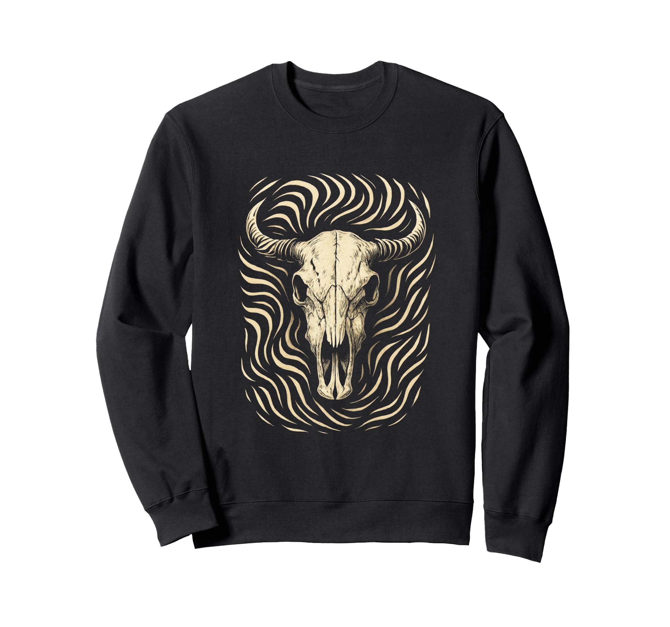 Cow Skull Western Rodeo Sweatshirt - Casual Everyday Wear Unisex - T-Shirt, Sweatshirt, Hoodie