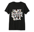 My Senior Sister Era Groovy Baseball T-Shirt - Graphic Print for Adults - T-Shirt, Sweatshirt, Hoodie