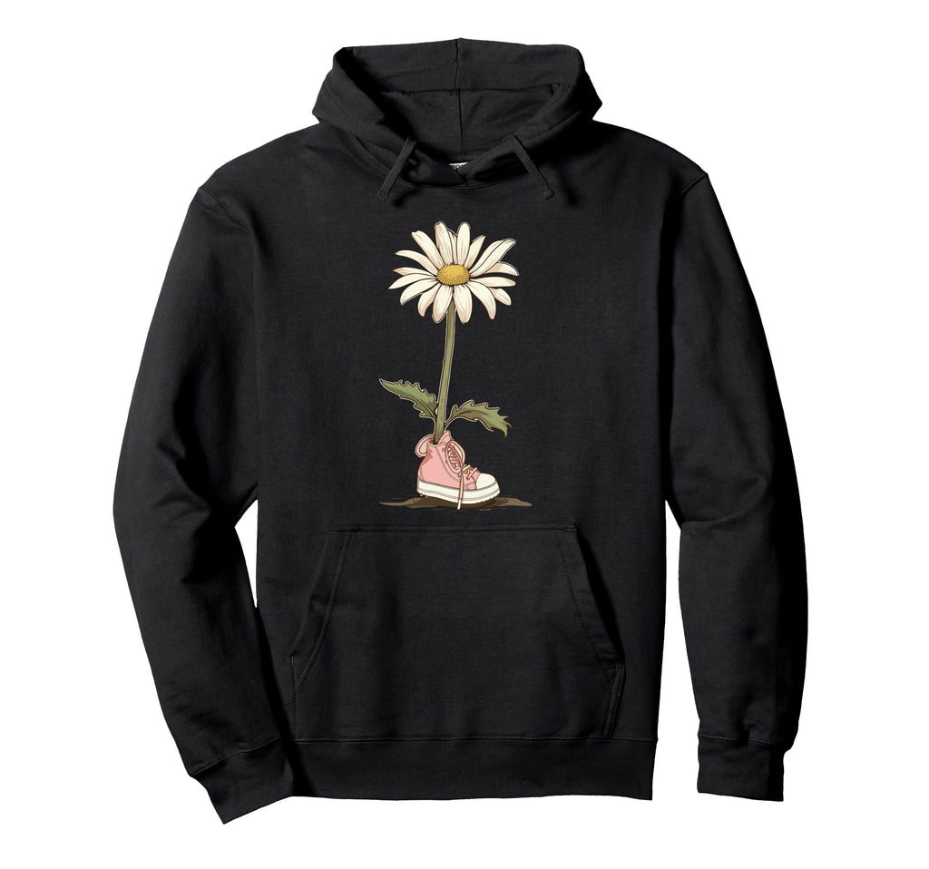 Boho Daisy Flower Botanical Hoodie - Fun Novelty Design Men Women - T-Shirt, Sweatshirt, Hoodie