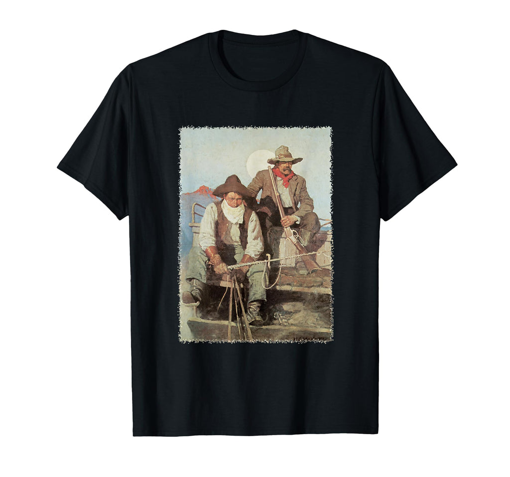 Pay Stage Nc Wyeth Western Cowboys T-Shirt - Unique Graphic Unisex - T-Shirt, Sweatshirt, Hoodie