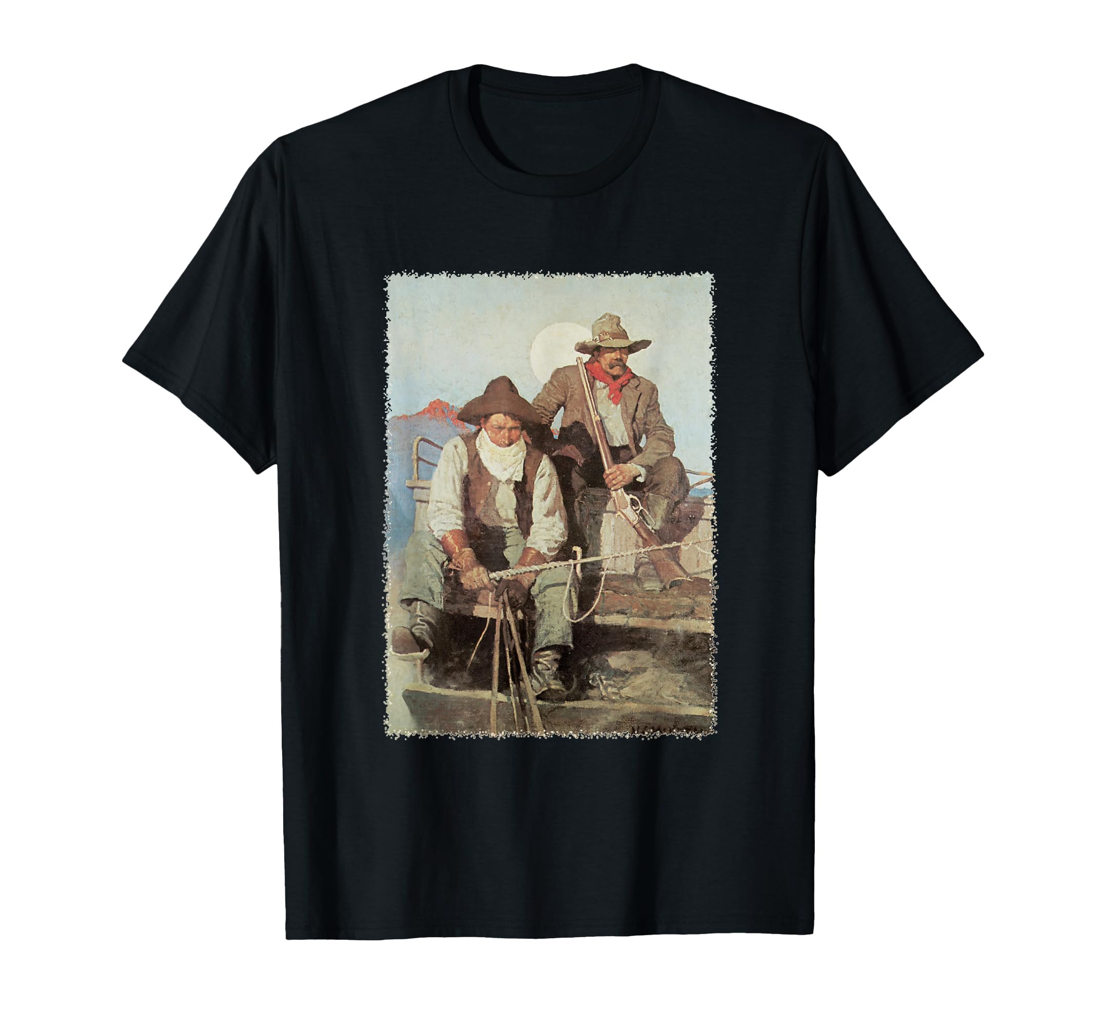 Pay Stage Nc Wyeth Western Cowboys T-Shirt - Unique Graphic Unisex - T-Shirt, Sweatshirt, Hoodie