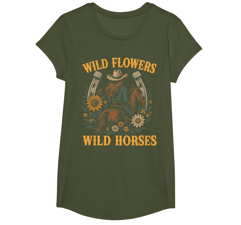 Southern Sunset Wild Cowgirl T-Shirt - Casual Everyday Wear for Adults - T-Shirt, Sweatshirt, Hoodie