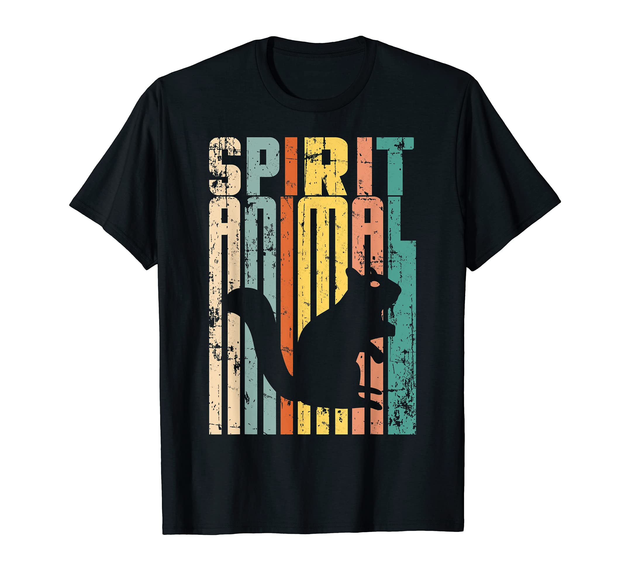 Spirit Animal Squirrel Distressed T-Shirt - Streetwear Style Unisex - T-Shirt, Sweatshirt, Hoodie