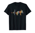 Distressed Heartbeat Wolf Animal Lover T-Shirt - Novelty Apparel Men Women - T-Shirt, Sweatshirt, Hoodie