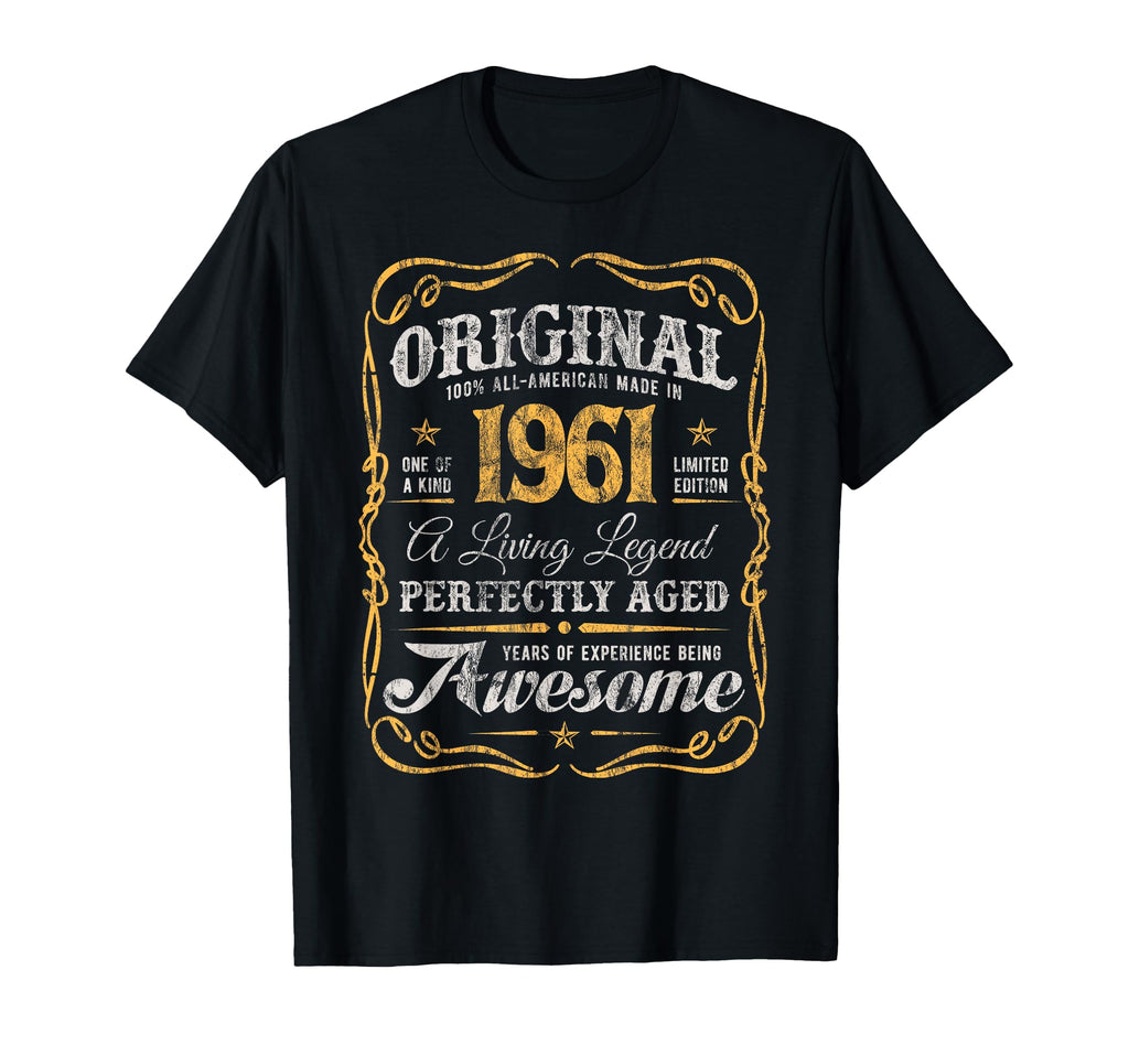 Original Made 1961 65Th Birthday T-Shirt - Novelty Apparel Unisex - T-Shirt, Sweatshirt, Hoodie