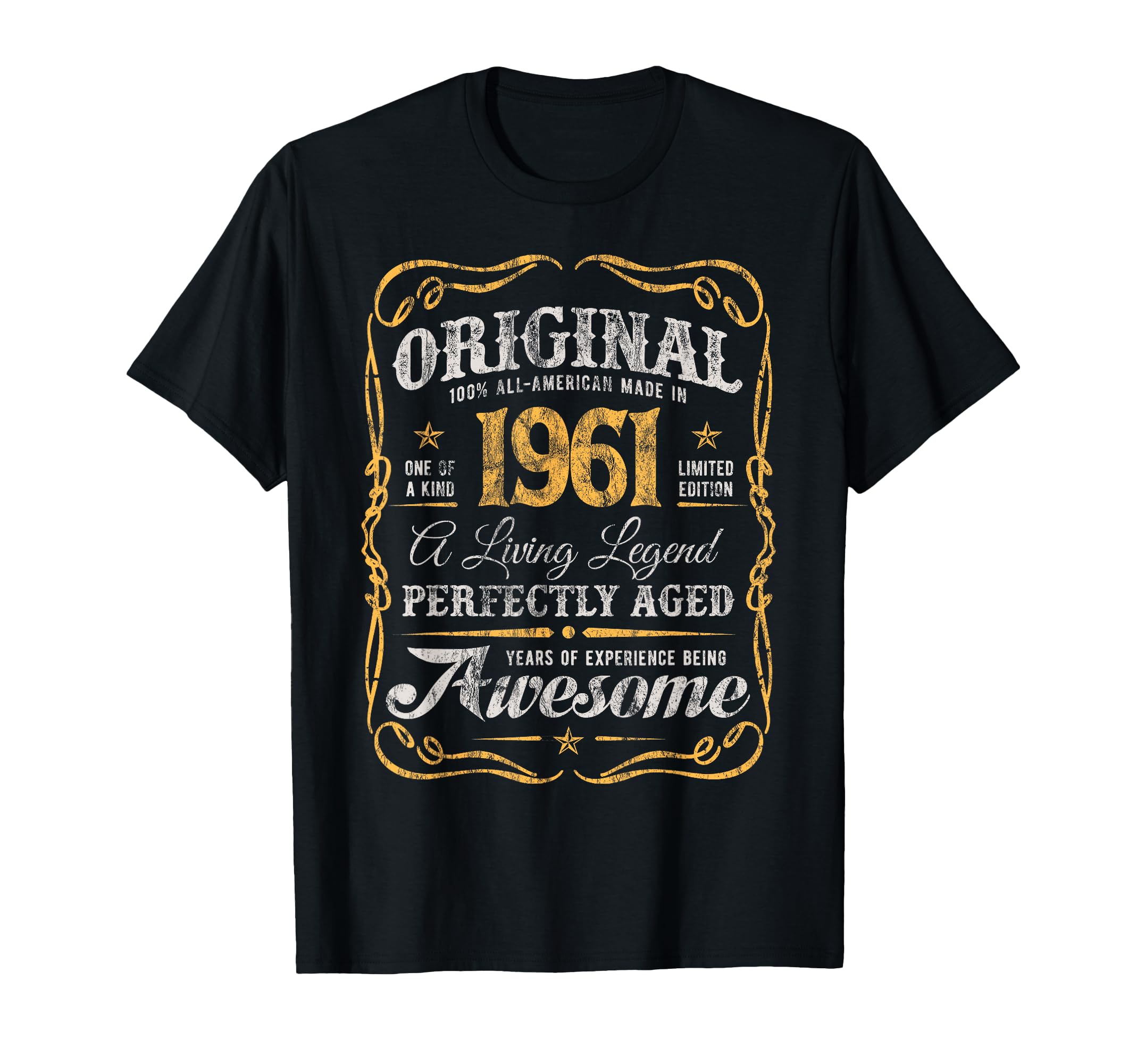 Original Made 1961 65Th Birthday T-Shirt - Novelty Apparel Unisex - T-Shirt, Sweatshirt, Hoodie