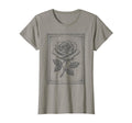 Grunge Rose Floral Distressed T-Shirt - Trendy Graphic Unisex - T-Shirt, Sweatshirt, Hoodie