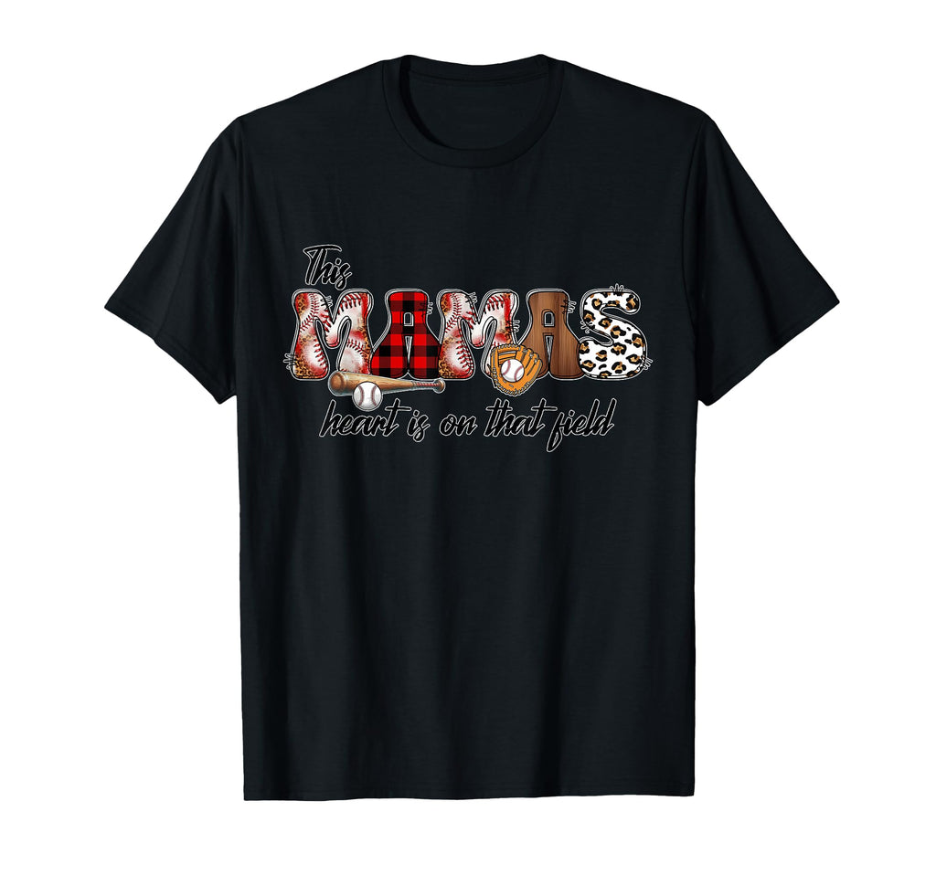 Baseball Mama Heart That Field Glove T-Shirt - Trendy Graphic Men Women - T-Shirt, Sweatshirt, Hoodie