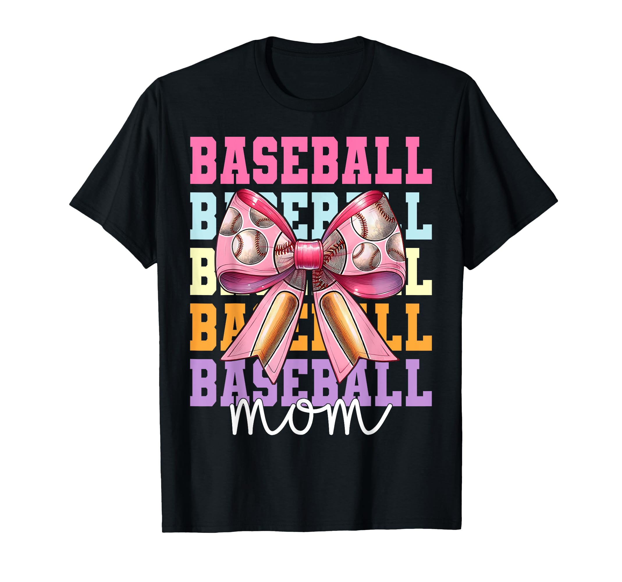 Baseball Mom Baseball Mama Mothers T-Shirt - Custom Art Print for Adults - T-Shirt, Sweatshirt, Hoodie