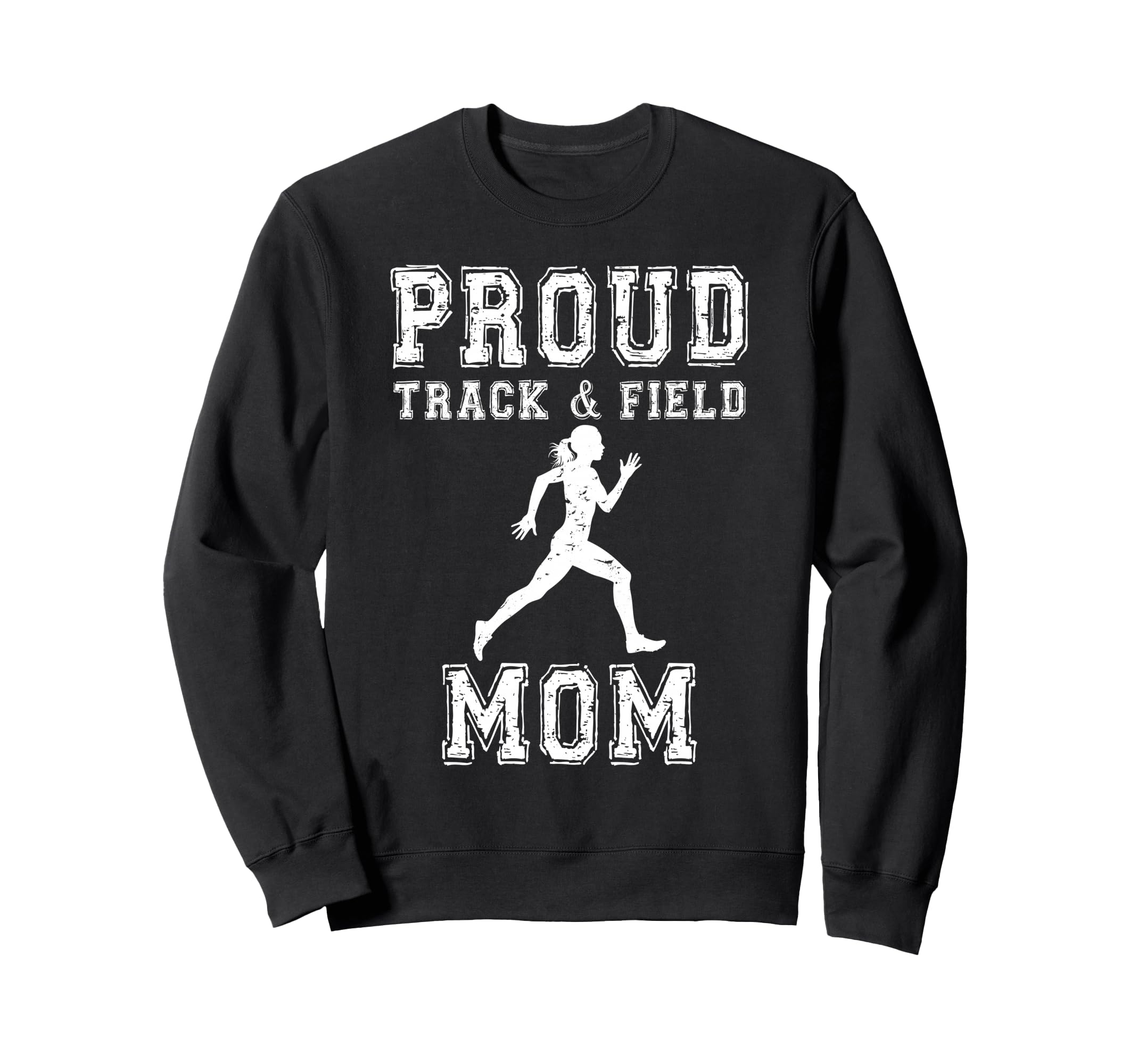 Proud Track Field Mom Game Day Sports Sweatshirt - Minimalist Print Unisex - T-Shirt, Sweatshirt, Hoodie