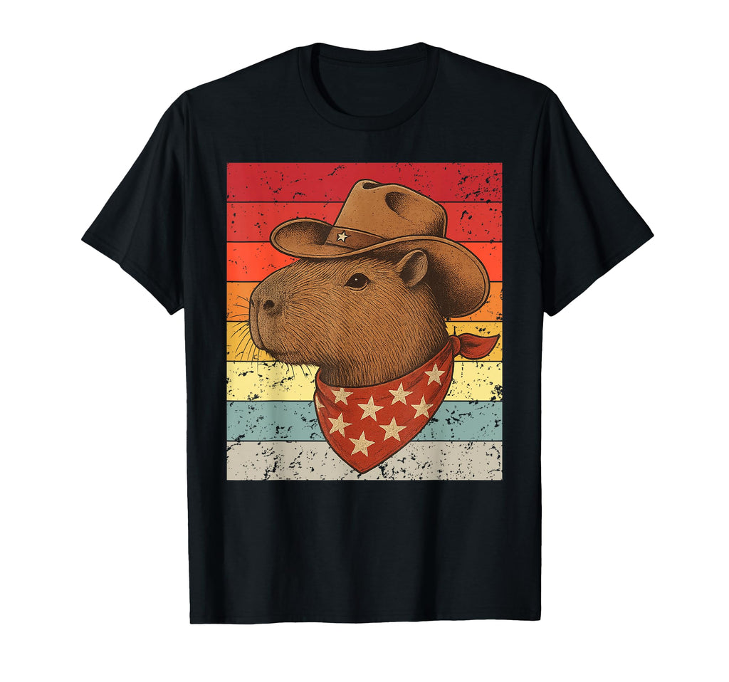 Capybara Cowboy Capy T-Shirt - Trendy Graphic Men Women - T-Shirt, Sweatshirt, Hoodie