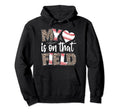My Heart Is That Field Baseball Leopard Hoodie - Graphic Print Men Women - T-Shirt, Sweatshirt, Hoodie