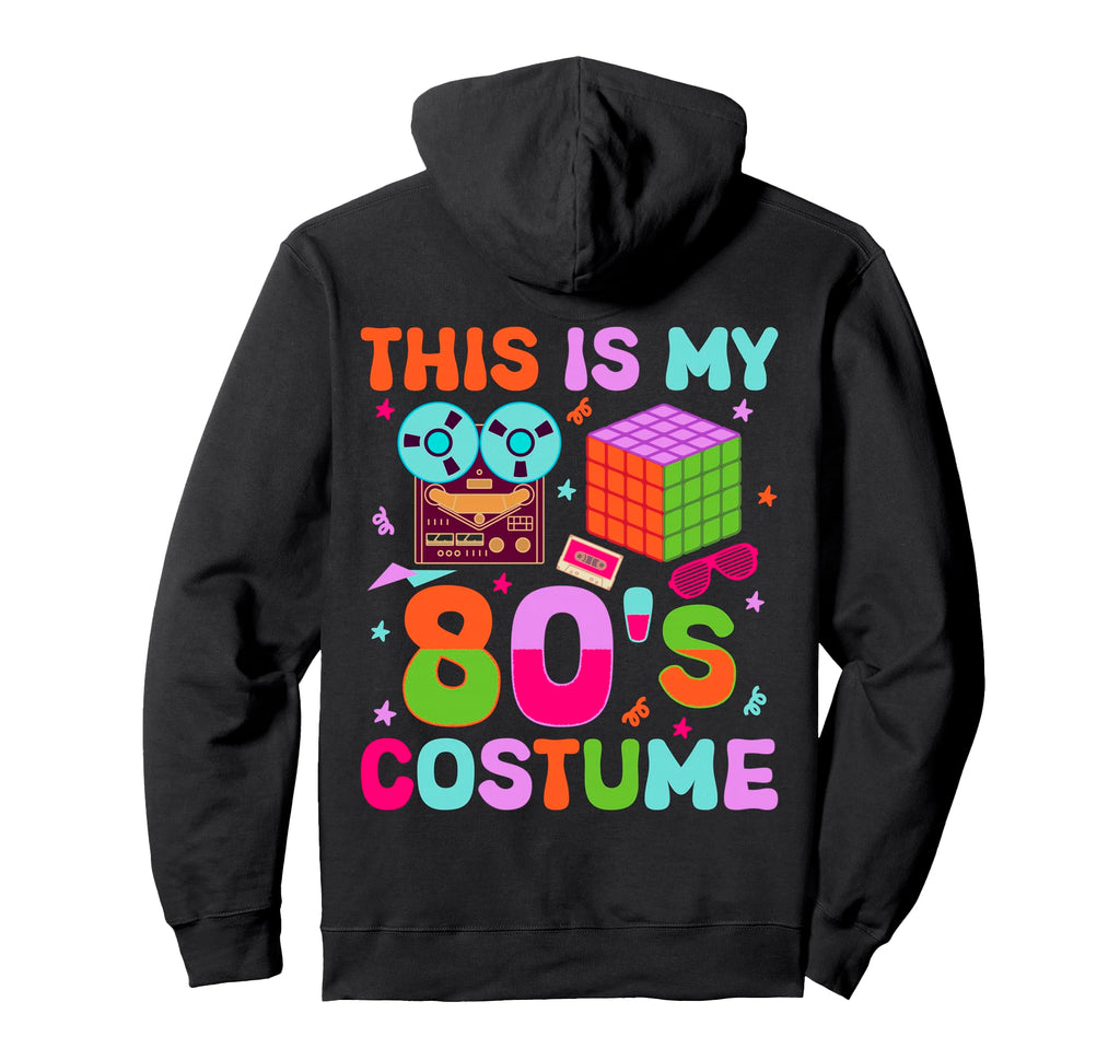 80S Party Costume Throwback Outfit Hoodie - Custom Art Print for Adults - T-Shirt, Sweatshirt, Hoodie