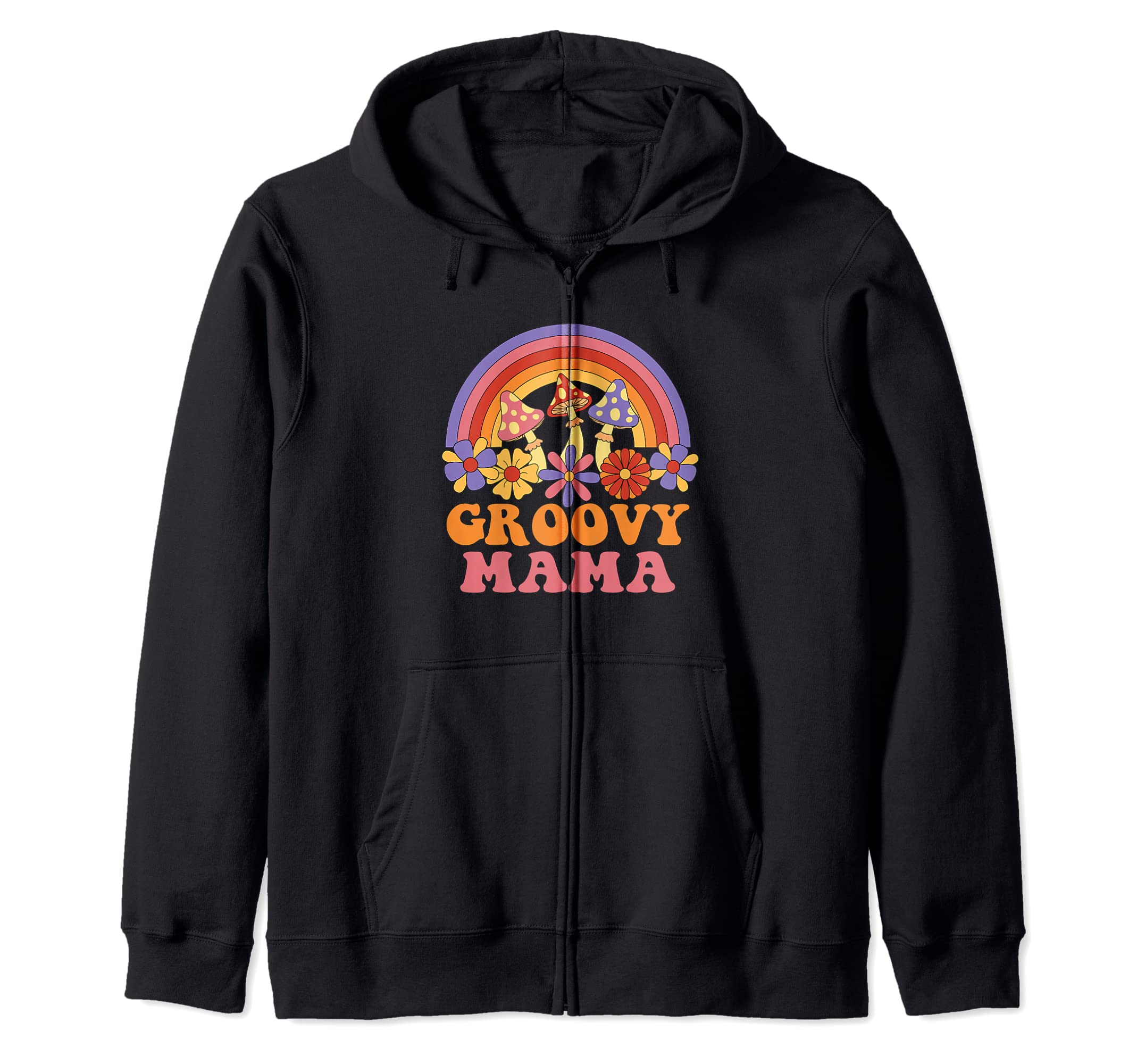 Groovy Mama 70S Aesthetic Sweatshirt - Aesthetic Graphic Men Women - T-Shirt, Sweatshirt, Hoodie