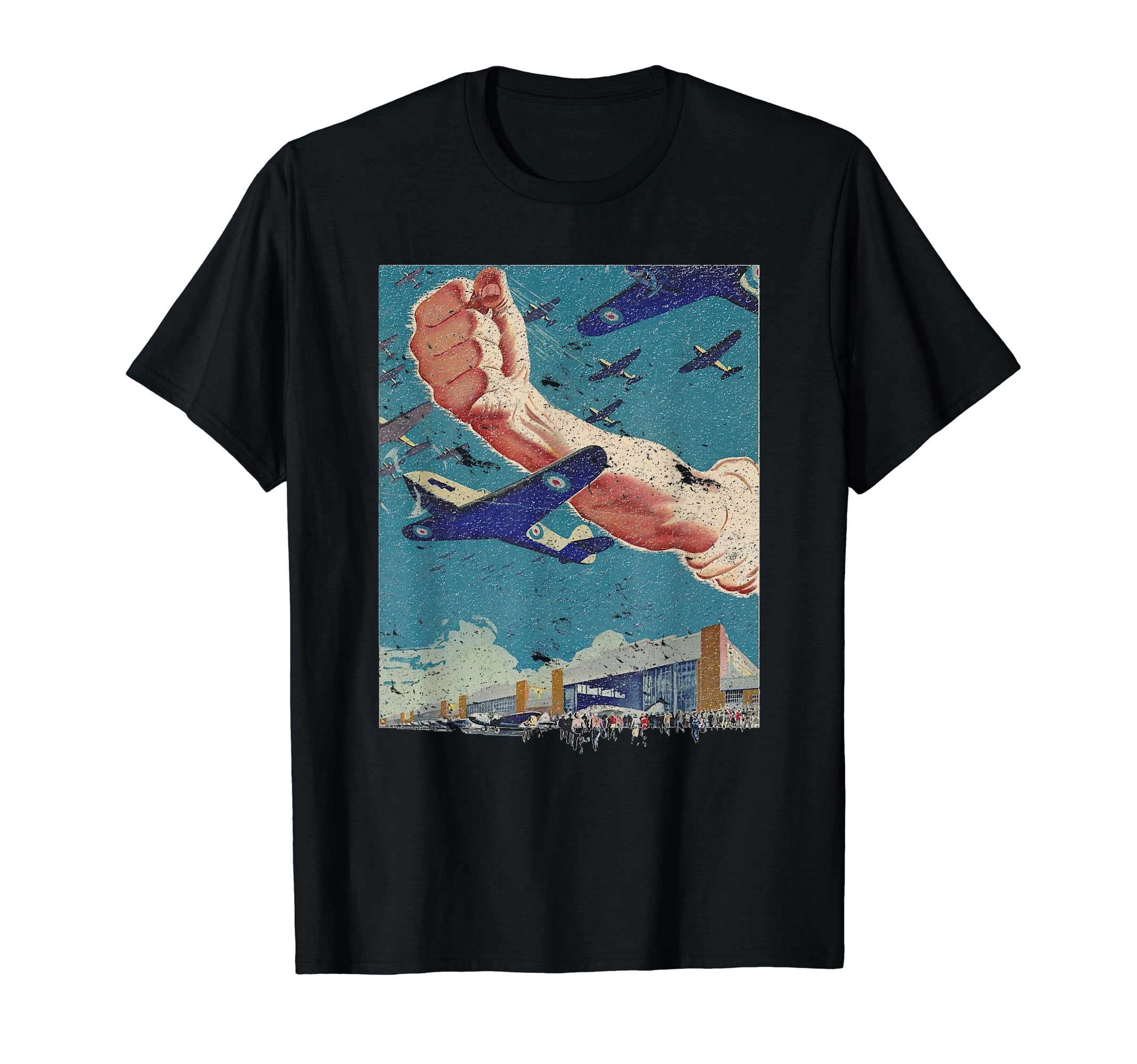 Wwii Canadian Propaganda Distressed T-Shirt - Unique Graphic Men Women - T-Shirt, Sweatshirt, Hoodie