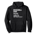 Baseball Dad Definition Funny Hoodie - Unique Graphic Unisex - T-Shirt, Sweatshirt, Hoodie