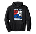 God Bless America Abstract Boho Flowers Hoodie - Fun Novelty Design Unisex - T-Shirt, Sweatshirt, Hoodie